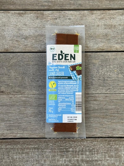 Produktfoto zu Veganer Snack Landjäger Art