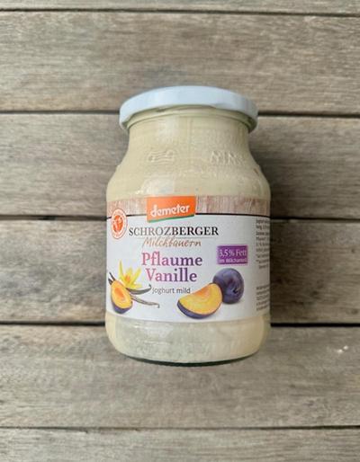 Produktfoto zu Joghurt Pflaume-Vanille
