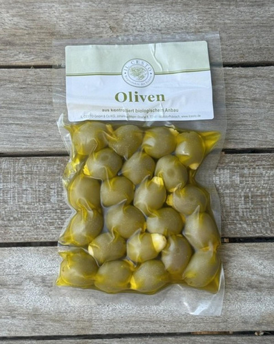 Produktfoto zu Oliven mit Mandeln gefüllt, natur 175g