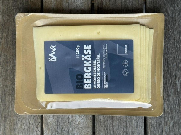 Produktfoto zu Bergkäse ÖMA 150g in Scheiben