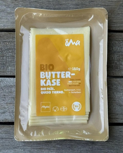 Produktfoto zu Butterkäse ÖMA 150 g in Scheiben
