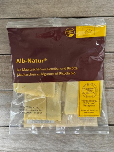 Produktfoto zu Frische Maultaschen mit Gemüse